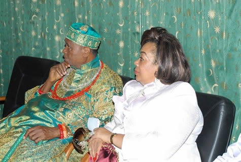 From left: Chief Igbinedion and his lovely spouse