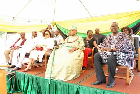 Chief Igbinedion and some officials @ the Sod Cutting ceremony