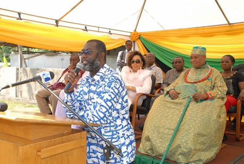 Mr. Kobby Yebo-Okrah, Registrar, speaking at the ceremony