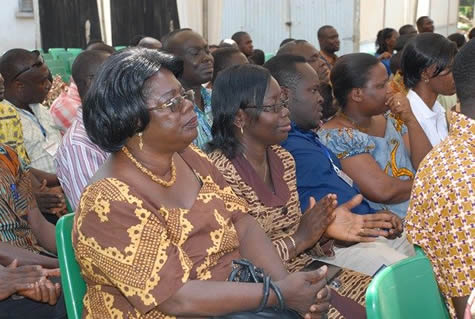 A cross-section of the audience at the ceremony